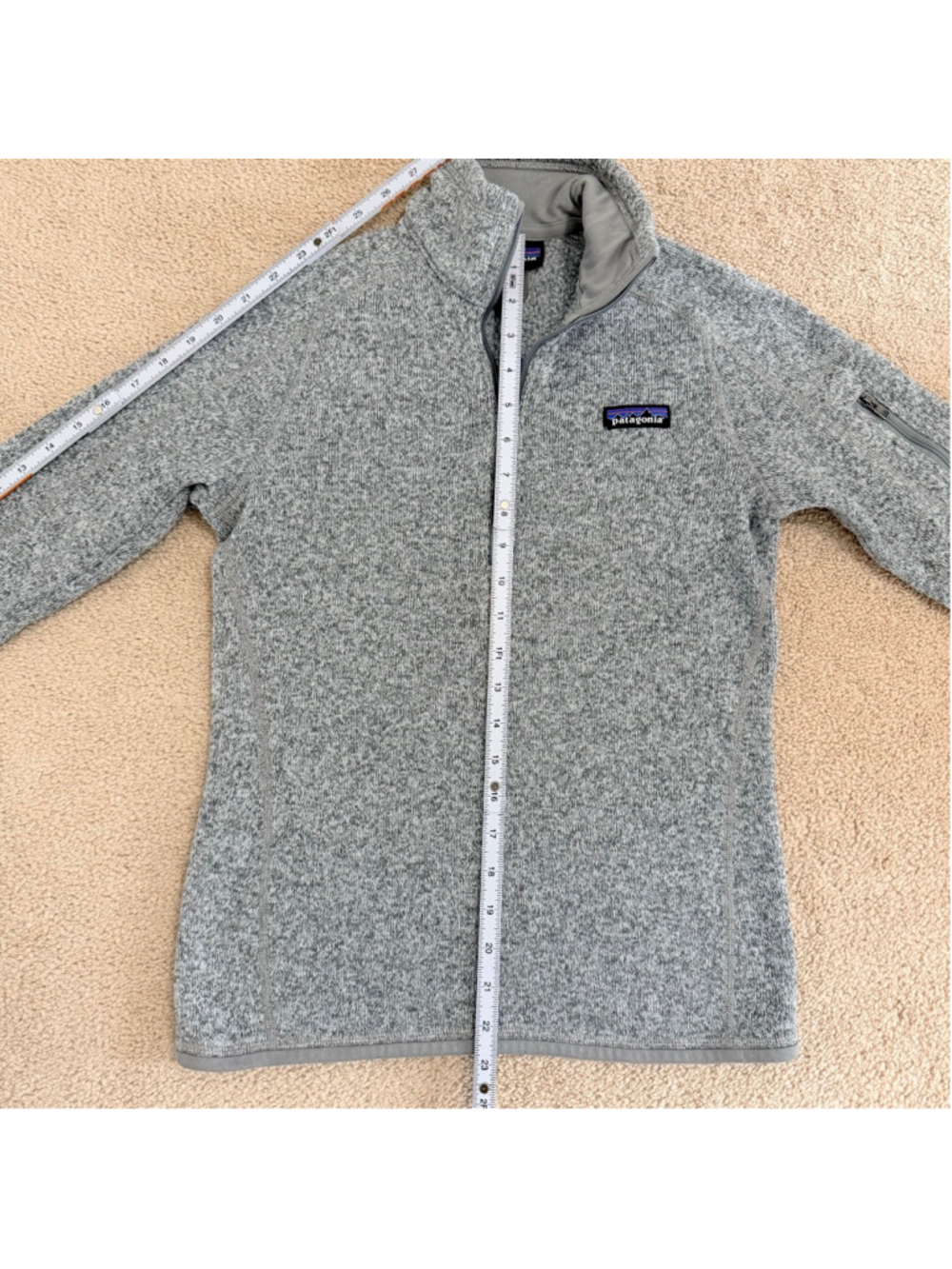 Patagonia Women's Gray Better Sweater Quarter Zip Pullover XS - Picture 11 of 11